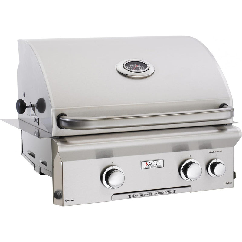 American Outdoor Grill 24" L-Series Built-In 2-Burner Liquid Propane Grill with Rotisserie & Back Burner (24PBL)
