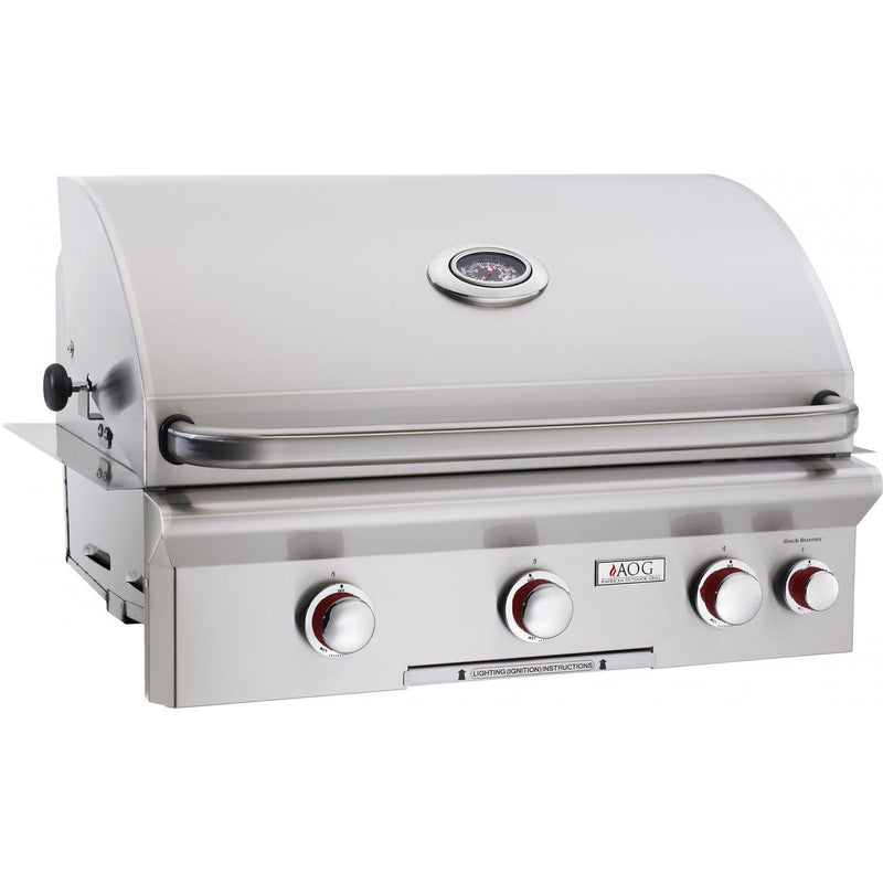 American Outdoor Grill 30" T-Series 3-Burner Built-In Liquid Propane Grill with Rotisserie (30PBT)