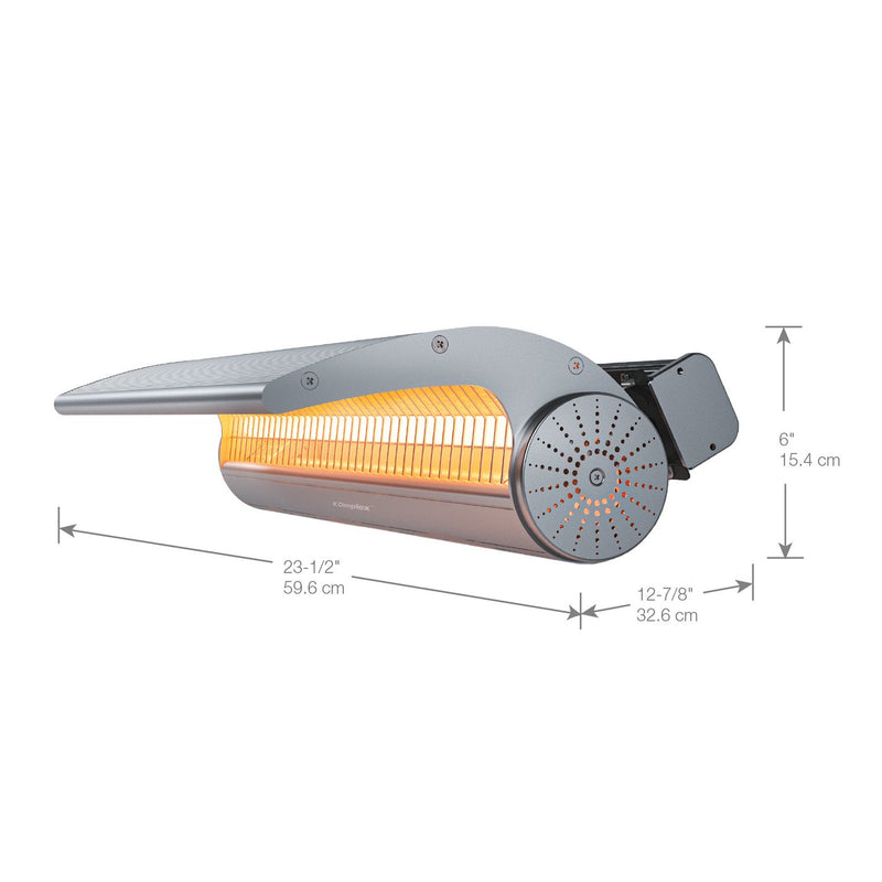 Dimplex 2000W Indoor/Outdoor Electric Infrared Heater, 240V (DSH20W)