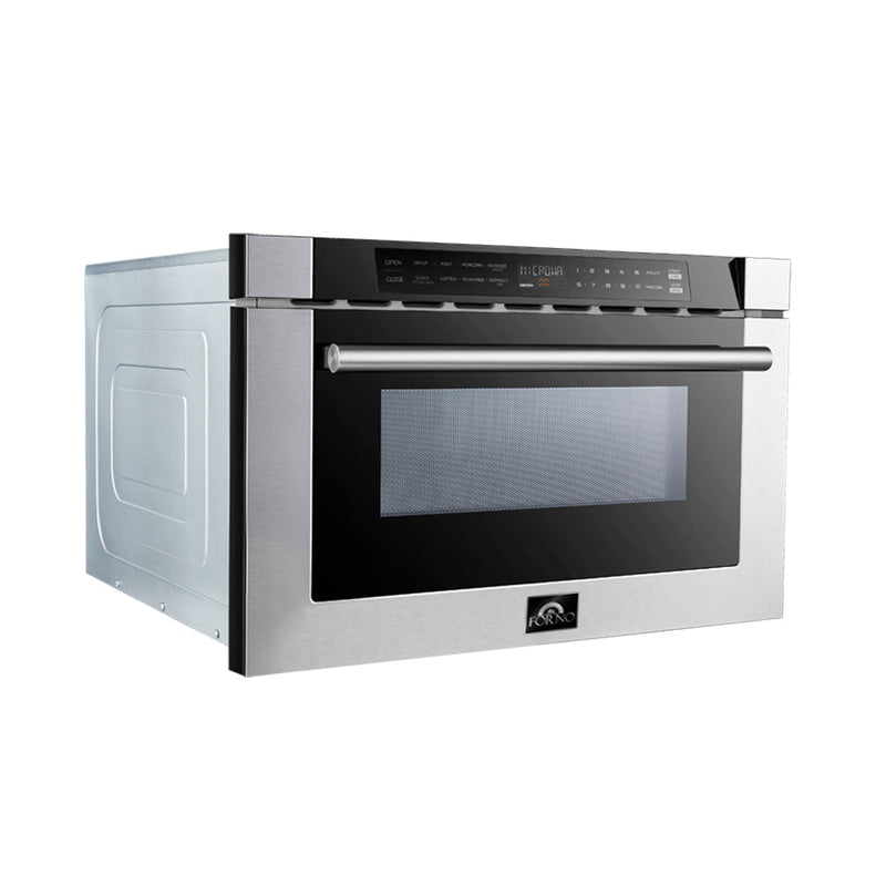 Forno 24" 1.2 cu. ft. Microwave Drawer in Stainless Steel (FMWDR3000-24)