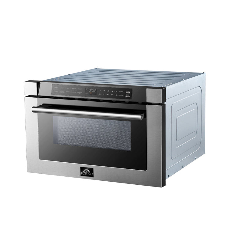 Forno 24" 1.2 cu. ft. Microwave Drawer in Stainless Steel (FMWDR3000-24)