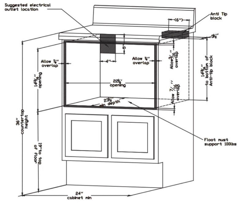 Forno 24" 1.2 cu. ft. Microwave Drawer in Stainless Steel (FMWDR3000-24)