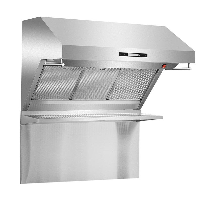 Forno 36" Wall Mount Range Hood with Red Light Warmer, Shelf/Backsplash, and 1200 CFM Motor (FRHWM5029-36HB)