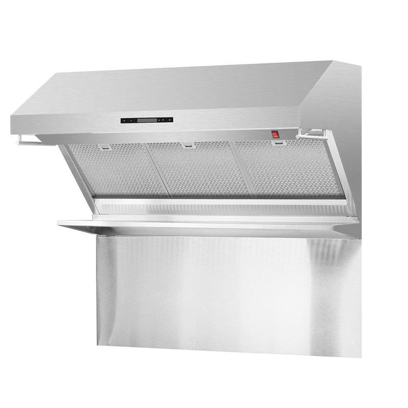 Forno 48" Wall Mount Range Hood with Red Light Warmer, Shelf/Backsplash, and 1200 CFM Motor (FRHWM5029-48HB)