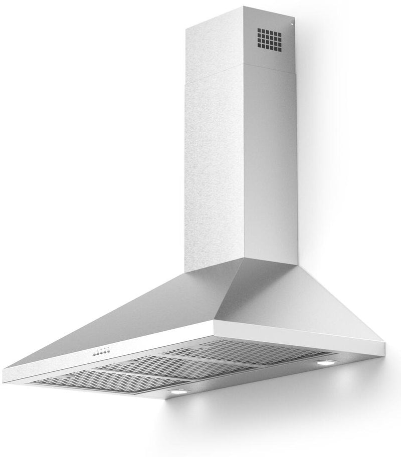 Forte Bravo Series 36" Wall Mount Convertible Hood with 600 CFM, LED Lights, in Stainless Steel (BRAVO36)