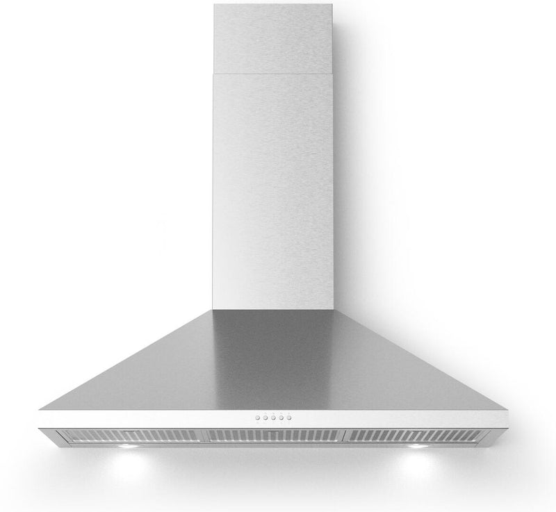 Forte Bravo Series 36" Wall Mount Convertible Hood with 600 CFM, LED Lights, in Stainless Steel (BRAVO36)