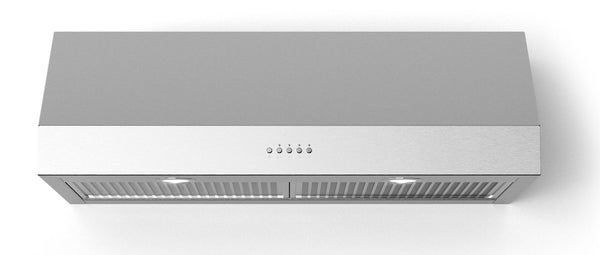 Forte Lucca Series 36" Under Cabinet Convertible Hood with 600 CFM, LED Lights, in Stainless Steel (LUCCA36)