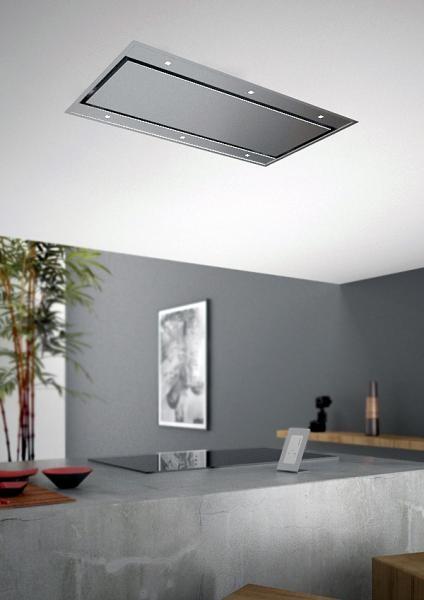 Forte Vertice Series 48" Ceiling Mount Hood with 600 CFM & LED Lighting in Stainless Steel (VERTICE48)