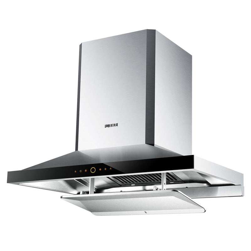 Fotile Perimeter Vent Series 36-inch 1000 CFM Wall Mount Range Hood with LED light and Touchscreen in Stainless Steel (EMS9026)