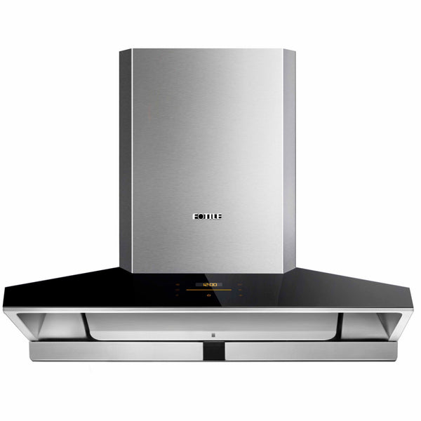 Fotile Perimeter Vent Series 36-inch 1100 CFM Wall Mount Range Hood with 2 LED light and Touchscreen in Stainless Steel (EMG9030)