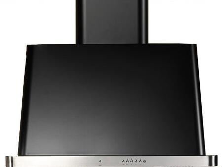 ILVE 30" Majestic Glossy Black Wall Mount Range Hood with 600 CFM Blower - Auto-off Function (UAM76N)