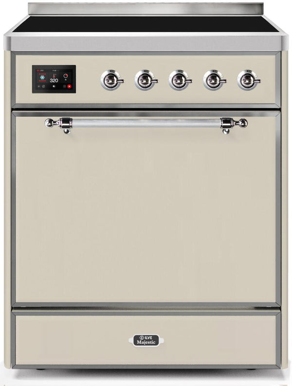 ILVE 30" Majestic II induction Range with 4 Elements - 2.3 cu. ft. Oven - Antique White (UMI30QNE3AWC)