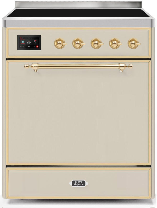 ILVE 30" Majestic II induction Range with 4 Elements - 2.3 cu. ft. Oven - Antique White (UMI30QNE3AWG)