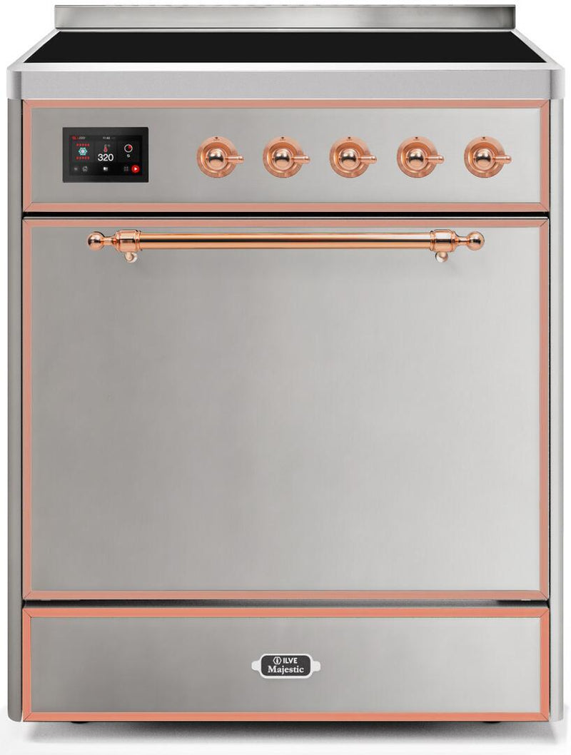 ILVE 30" Majestic II induction Range with 4 Elements - 2.3 cu. ft. Oven - Stainless Steel (UMI30QNE3SSP)