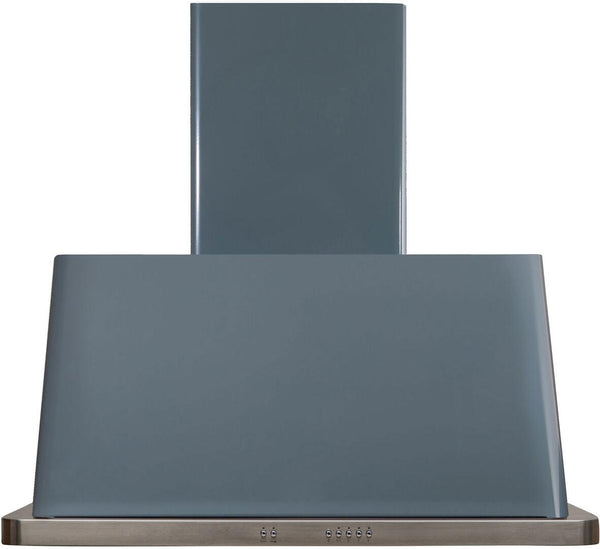 ILVE 30" Majestic Stainless Steel Wall Mount Range Hood with 600 CFM Blower & Auto-off Function in Blue Grey (UAM76BG)