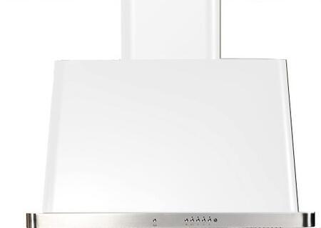 ILVE 30" Majestic White Wall Mount Range Hood with 600 CFM Blower - Auto-off Function (UAM76WH)