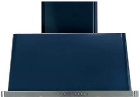 ILVE 36" Majestic Blue Wall Mount Range Hood with 600 CFM Blower - Auto-off Function (UAM90MB)