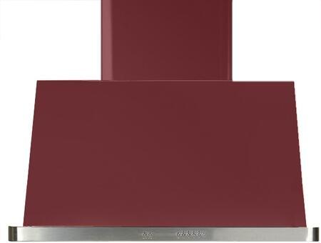 ILVE 36" Majestic Burgundy Wall Mount Range Hood with 600 CFM Blower - Auto-off Function (UAM90BU)