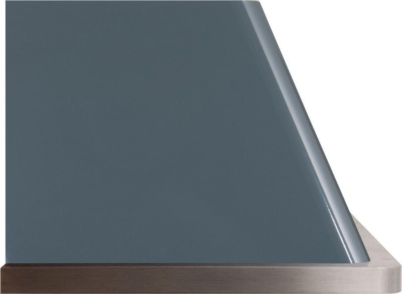 ILVE 36" Majestic Stainless Steel Wall Mount Range Hood with 600 CFM Blower & Auto-off Function in Blue Grey (UAM90BG)