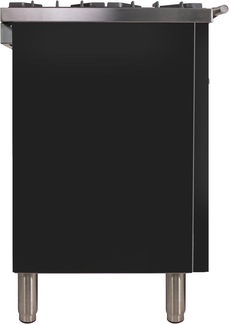 ILVE 36" Professional Plus Range with 5 Sealed Burners - 3.5 cu. ft. Oven - Chrome Trim in Matte Graphite (UPW90FDVGGM)