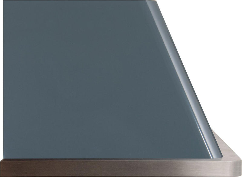 ILVE 40" Majestic Blue Grey Wall Mount Range Hood with 600 CFM Blower - Auto-off Function (UAM100BG)