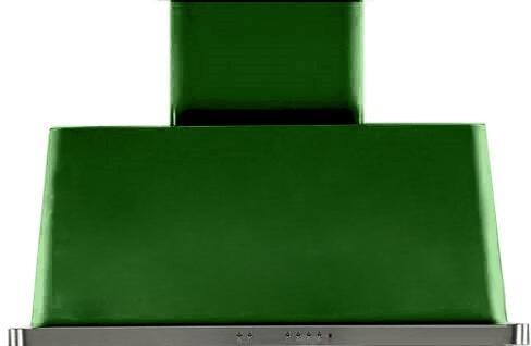 ILVE 40" Majestic Emerald Green Wall Mount Range Hood with 600 CFM Blower - Auto-off Function (UAM100EG)