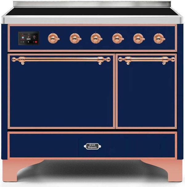 ILVE 40" Majestic II induction Range with 6 Elements - Dual Oven - TFT Control Display in Blue (UMDI10QNS3MBP)