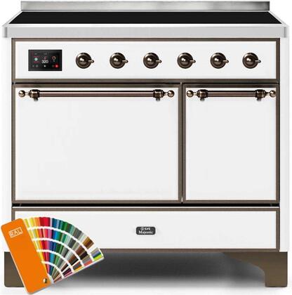 ILVE 40" Majestic II induction Range with 6 Elements - Dual Oven - TFT Control Display in Custom RAL Color (UMDI10QNS3RALB)