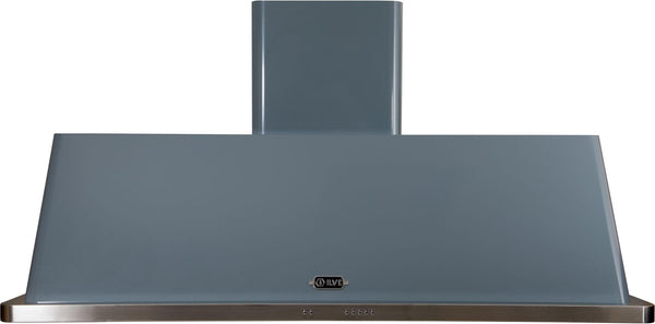 ILVE 60" Majestic Blue Grey Wall Mount Range Hood with 600 CFM Blower - Auto-off Function (UAM150BG)