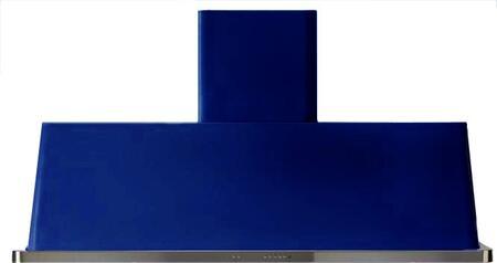 ILVE 60" Majestic Blue Wall Mount Range Hood with 600 CFM Blower - Auto-off Function (UAM150BL)