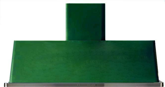 ILVE 60" Majestic Emerald Green Wall Mount Range Hood with 600 CFM Blower - Auto-off Function (UAM150EG)