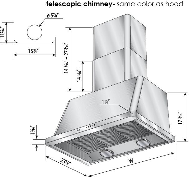 ILVE 60" Majestic Stainless Steel Wall Mount Range Hood with 600 CFM Blower - Auto-off Function (UAM150I)