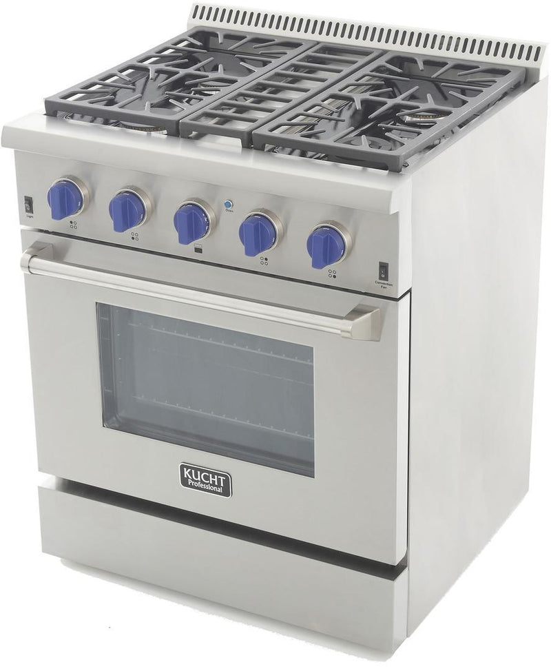 Kucht 30" 4.2 cu. ft. PropaneAll  Gas Range with Convection Oven in Stainless Steel (KRG3080U)