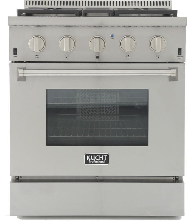 Kucht 30" 4.2 cu. ft. PropaneAll  Gas Range with Convection Oven in Stainless Steel (KRG3080U)