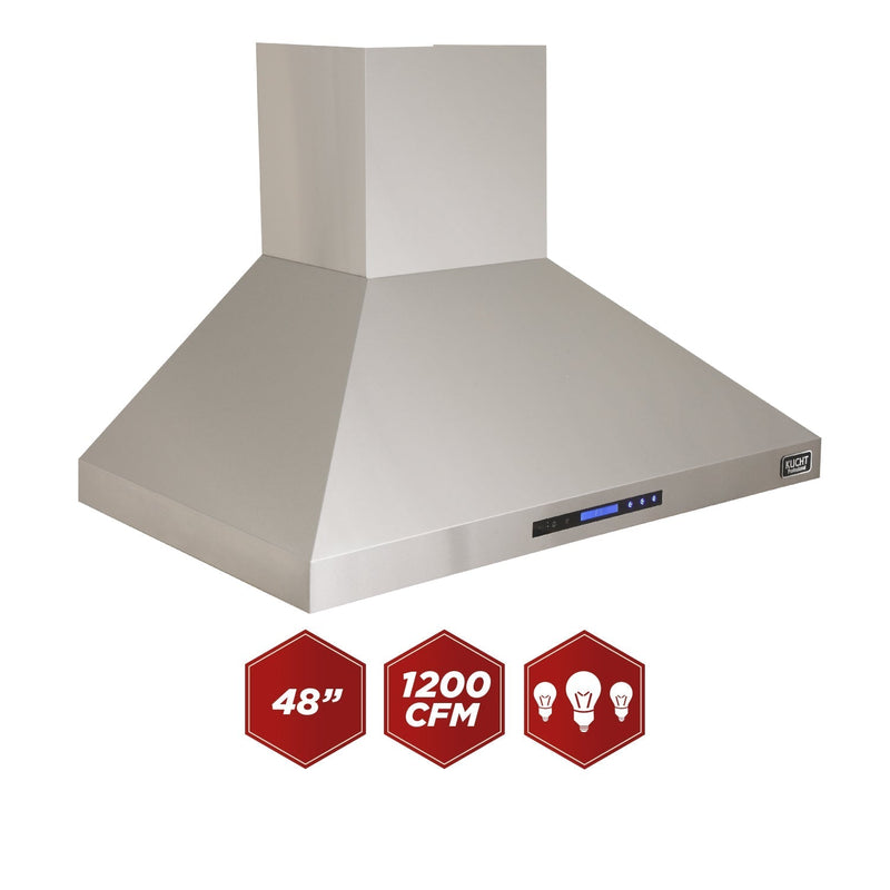 Kucht 48" Wall Mounted Range Hood in Stainless Steel (KRH4810A)