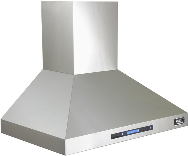 Kucht Professional 30" Wall Mounted Range Hood in Stainless Steel with Digital Display (KRH3010A)