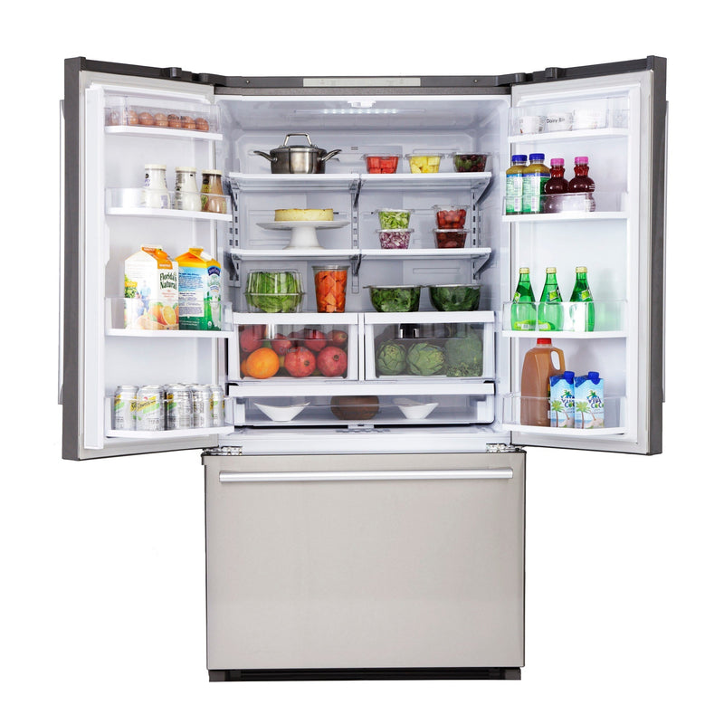 Kucht Professional 36" French Door Refrigerator in Stainless Steel - 26.1 cu. ft (K748FDS)