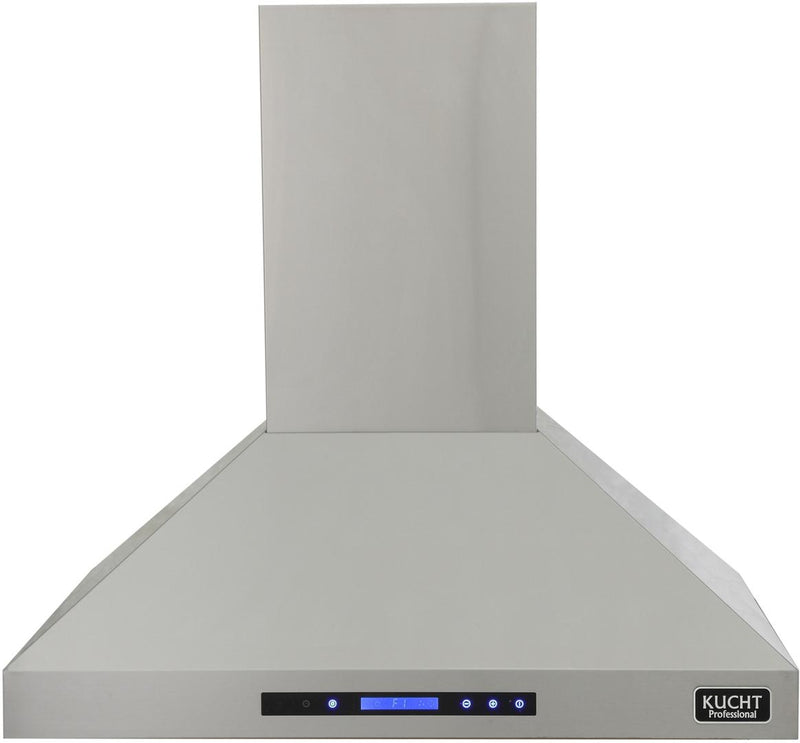 Kucht Professional 36 in. Island Mounted Range Hood 900CFM in Stainless Steel Modern Design (KRH3612IS)