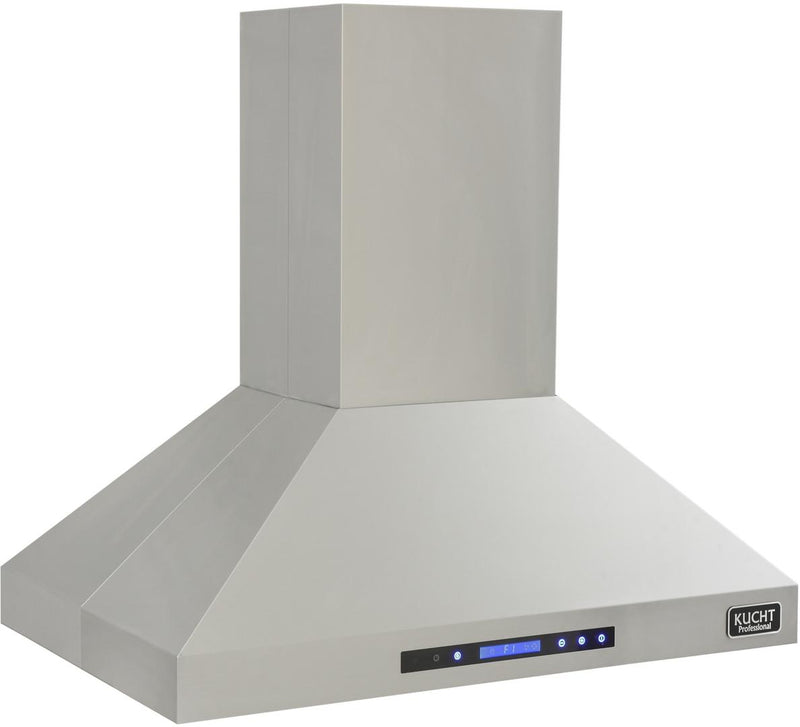 Kucht Professional 36 in. Island Mounted Range Hood 900CFM in Stainless Steel Modern Design (KRH3612IS)