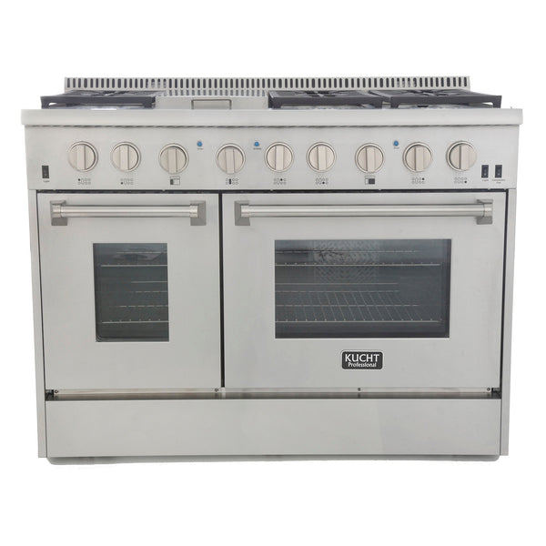 Kucht Professional 48" 6.7 cu. ft. Range with Sealed Burners and Griddle in Stainless Steel (KRG4804U)