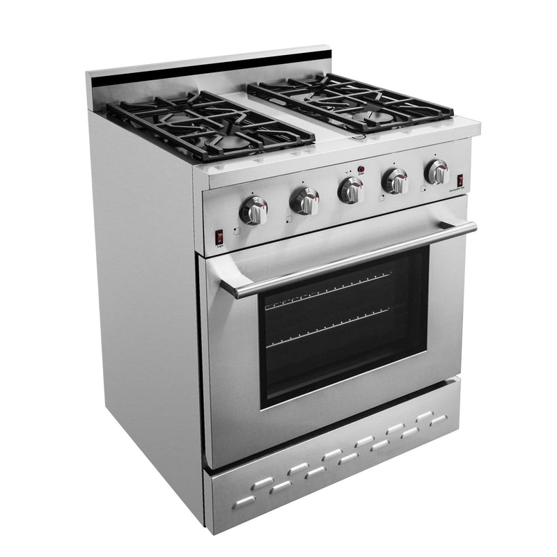 NXR 30" 4.5 cu.ft. Pro-Style Gas Range with Convection Oven in Stainless Steel (SC3055)