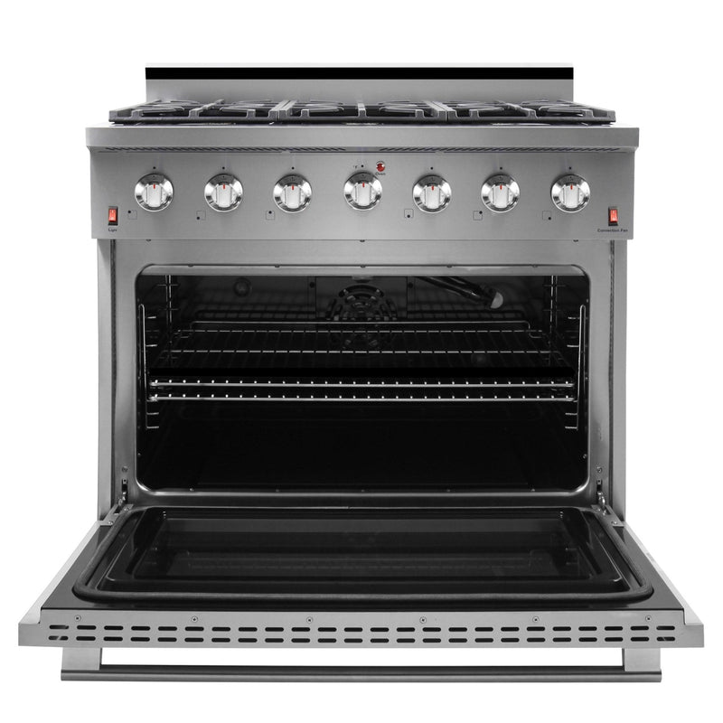 NXR 36" 5.5 cu.ft. Pro-Style Gas Range with Convection Oven in Stainless Steel (SC3611)