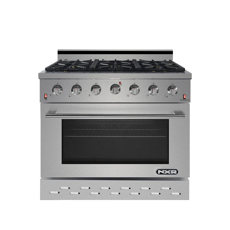 NXR 36" 5.5 cu.ft. Pro-Style Gas Range with Convection Oven in Stainless Steel (SC3611)