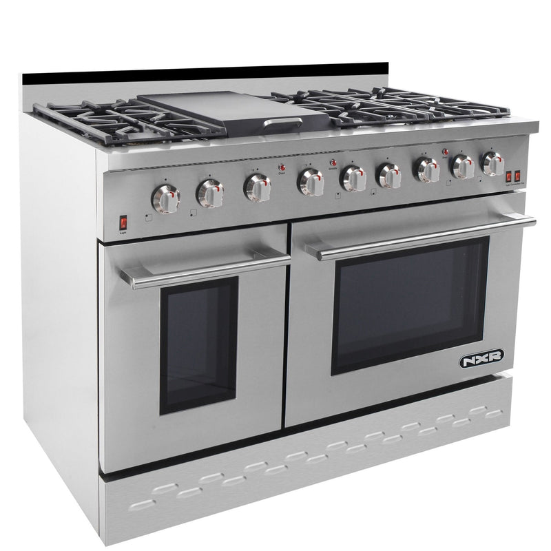 NXR 48" 7.2 cu.ft. Pro-Style Gas Range with Convection Oven in Stainless Steel (SC4811)