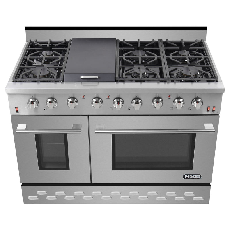 NXR 48" 7.2 cu.ft. Pro-Style Gas Range with Convection Oven in Stainless Steel (SC4811)