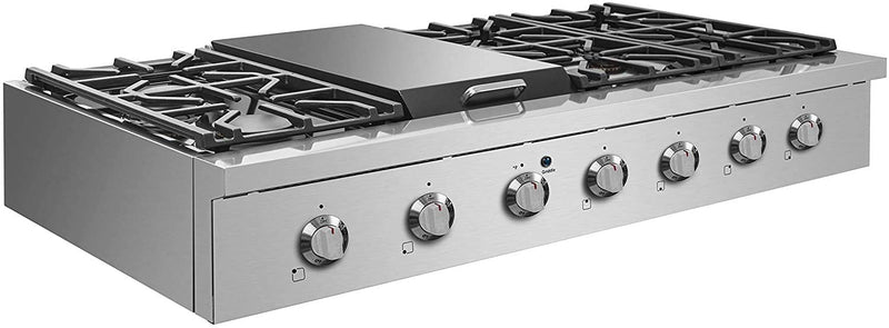 NXR 48” Cooktop with Griddle - 6 Sealed Burners Sealed Burners in Stainless Steel (SCT4811)