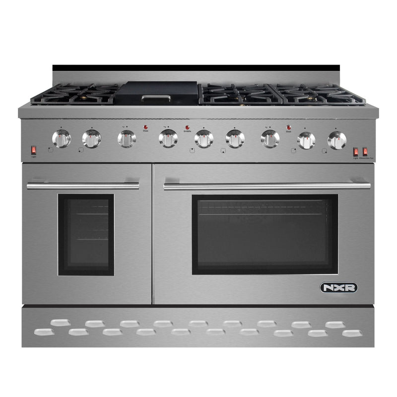 NXR 48" Gas Range & Under Cabinet Hood Bundle in Stainless Steel (SC4811EHBD)