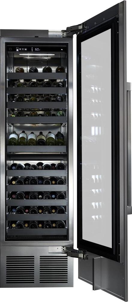 Perlick 24" Built-In Dual Zone Wine Cooler Set with Door Panel in Stainless Steel with Glass Door, Toe Kick, and Pro Handle