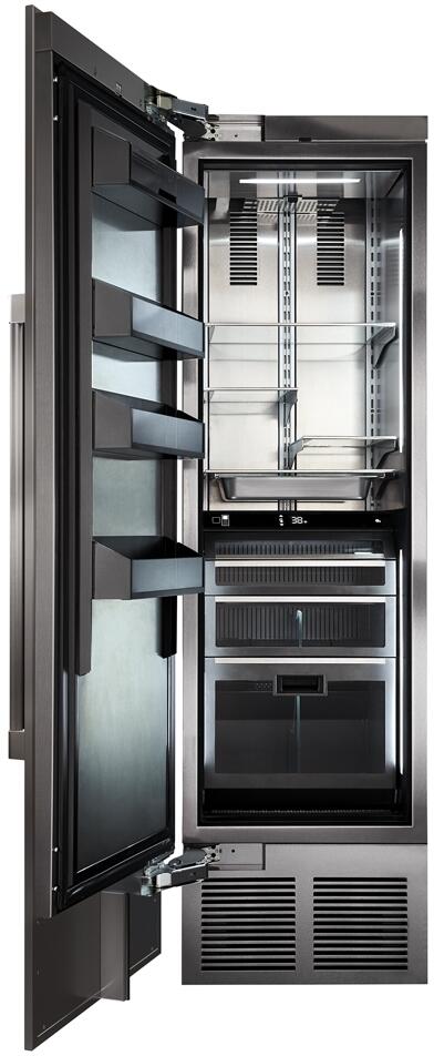 Perlick 24" Built-In Upright Counter Depth Refrigerator Set with Door Panel in Stainless Steel, Toe Kick, and Pro Handle