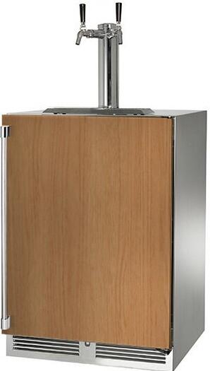 Perlick 24" Signature Series Outdoor Beer Dispenser with 5.2 cu. ft. Capacity, Panel Ready (HP24TO-4-2L-2 & HP24TO-4-2R-2)